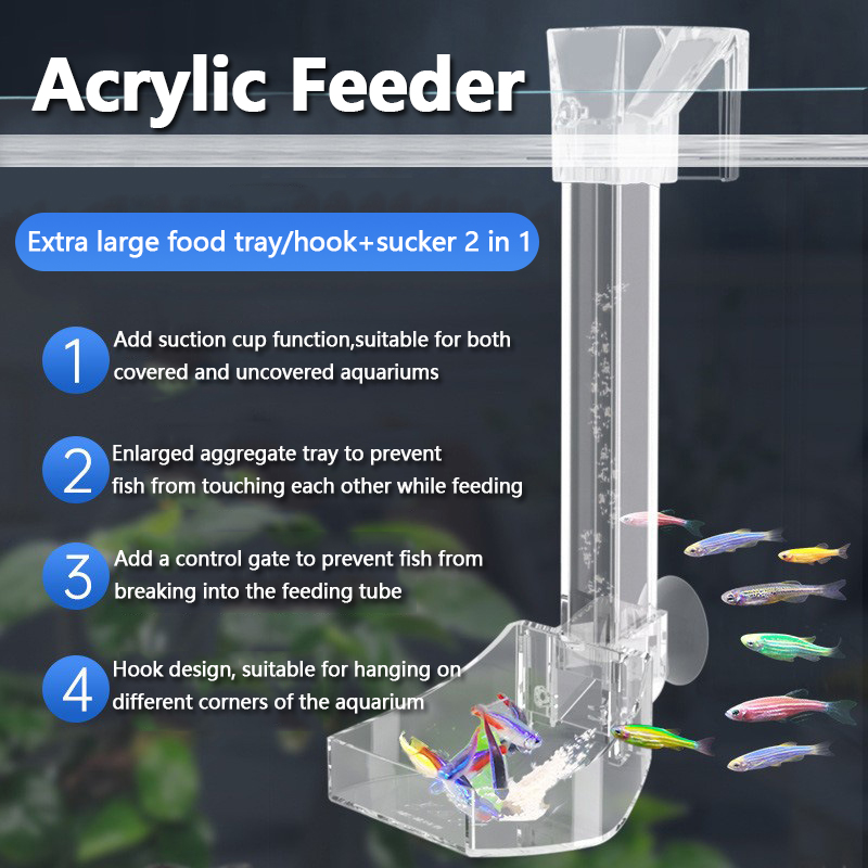 Aquarium Fish Variety - 수족관 아크릴 먹이통, 물고기 걸림 방지
