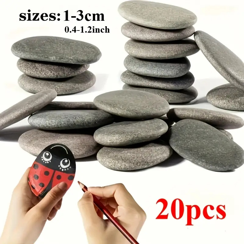 Aquarium Fish Guppy - 20Pcs 자연 강 바위 회색-검은 색