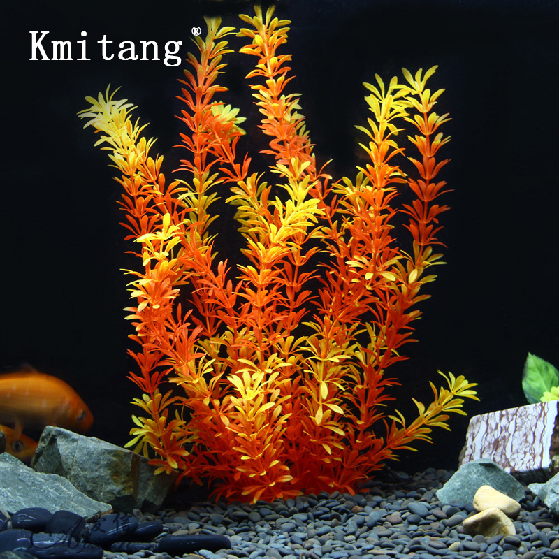 Aquarium Fish Guppy - 100cm 열대 식물 대형 인조 수초