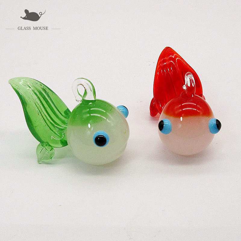 Aquarium Fish Goldfish - 사용자 정의 옥 색상 수제 무라노
