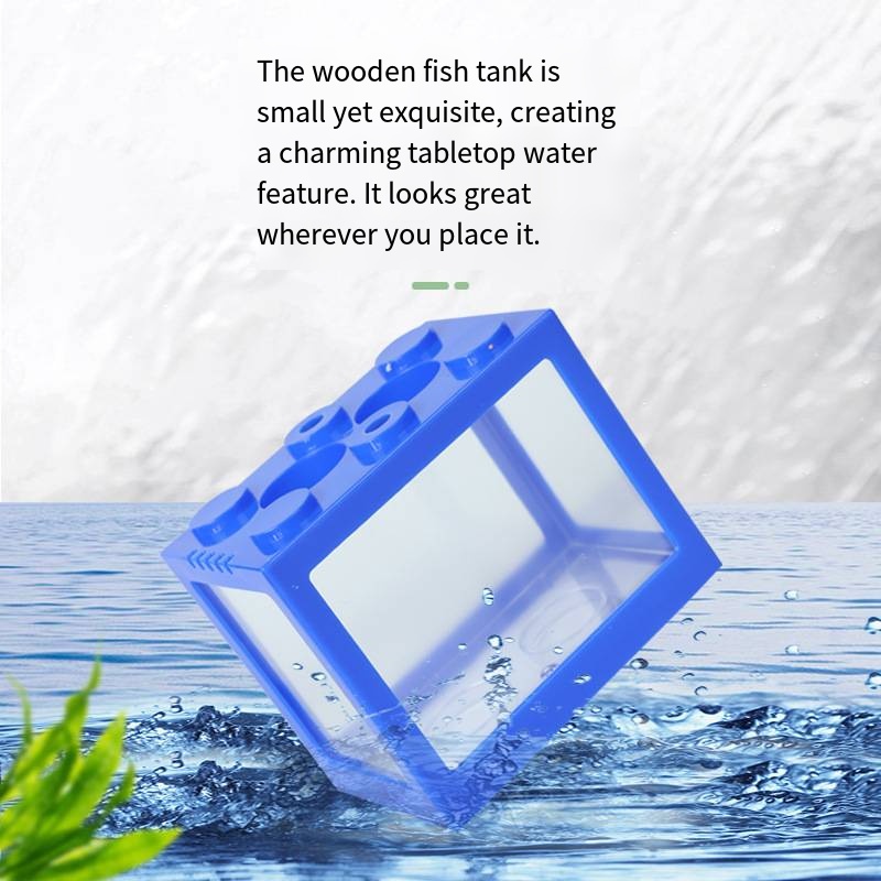 참신한 블록 모양의 미니 수족관 데스크탑 금붕어 수조, - Aquarium Fish Goldfish 리뷰 및 가격
