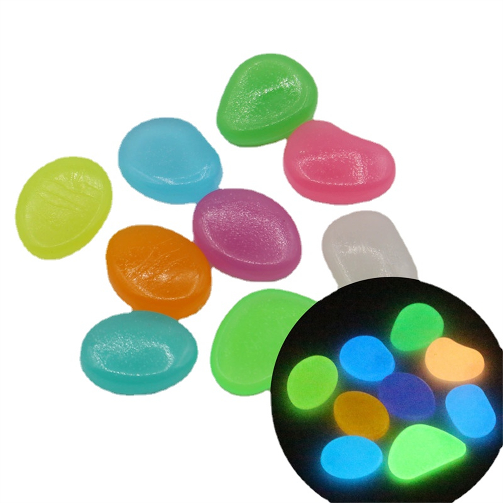 50pcs 빛나는 돌 형광 자갈 자갈 어두운 빛나는 돌 - Aquarium Fish Guppy 리뷰 및 가격