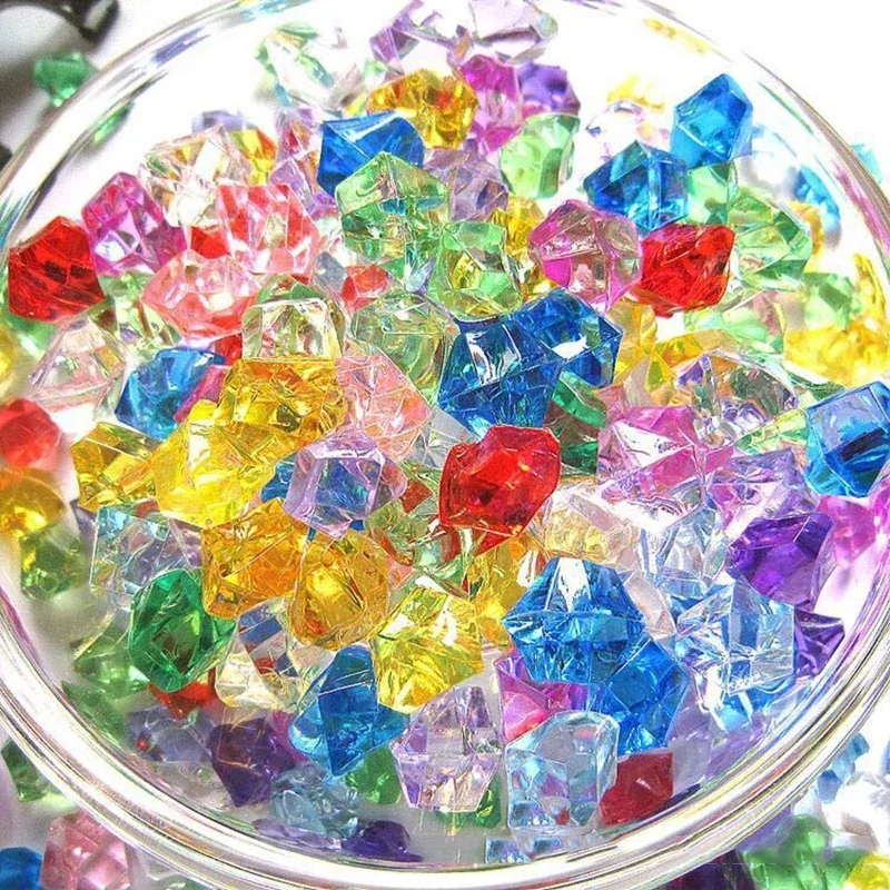 200pcs 아크릴 보석 돌 다채로운 짓 눌린 얼음 바 - Aquarium Fish Guppy 리뷰 및 가격