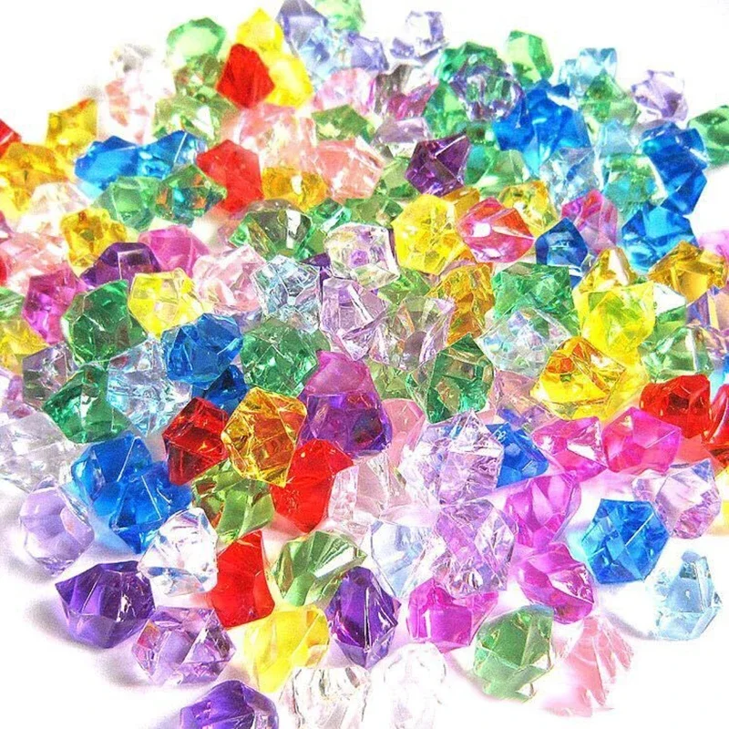 200pcs 아크릴 보석 돌 다채로운 짓 눌린 얼음 바 - Aquarium Fish Guppy 리뷰 및 가격