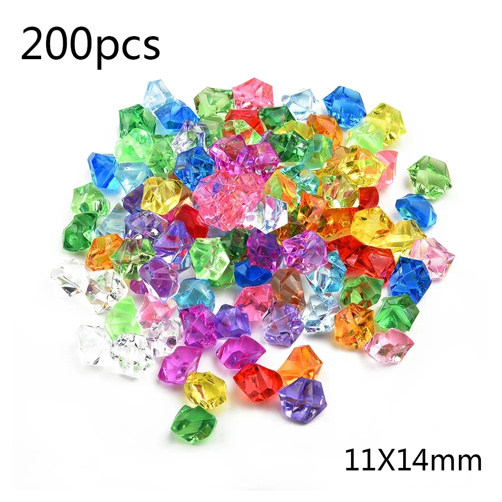 200pcs 아크릴 보석 돌 다채로운 짓 눌린 얼음 바 - Aquarium Fish Guppy 리뷰 및 가격