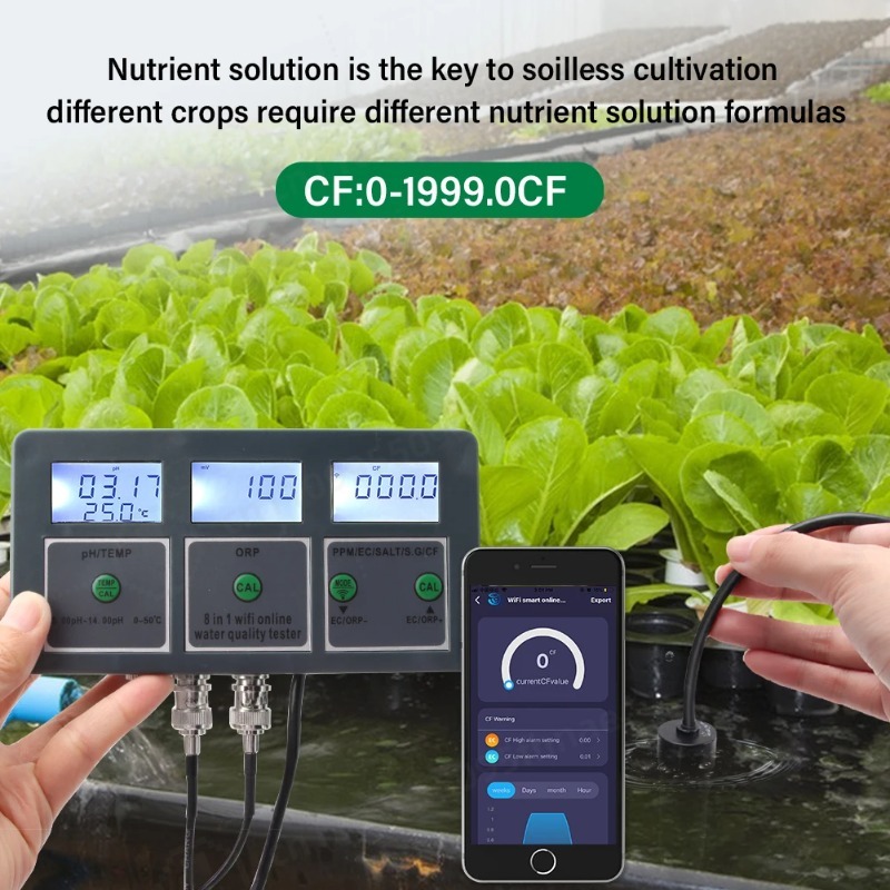 WiFi 디지털 pH ORP TDS EC 염도 비중 온 - Aquarium Fish In Online 리뷰 및 가격